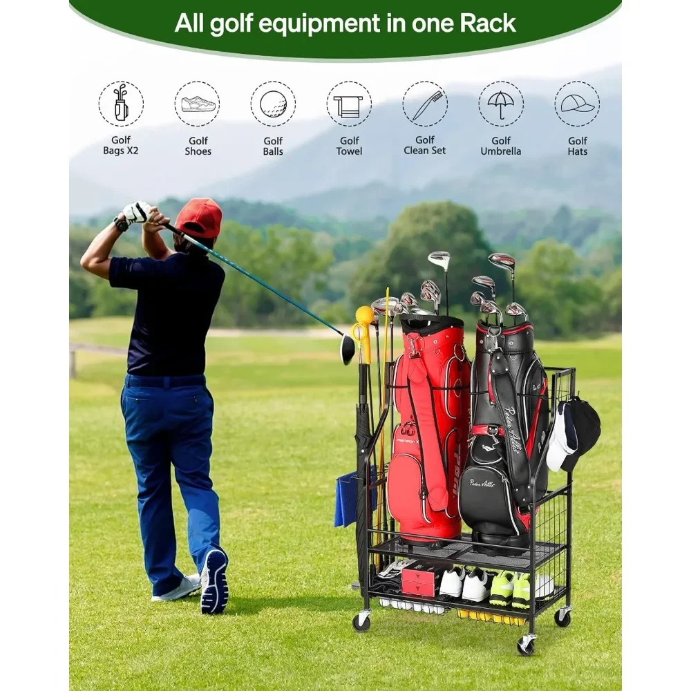 Golf Equipment Garage Organizer - - Гаражный органайзер для хранения сумок
