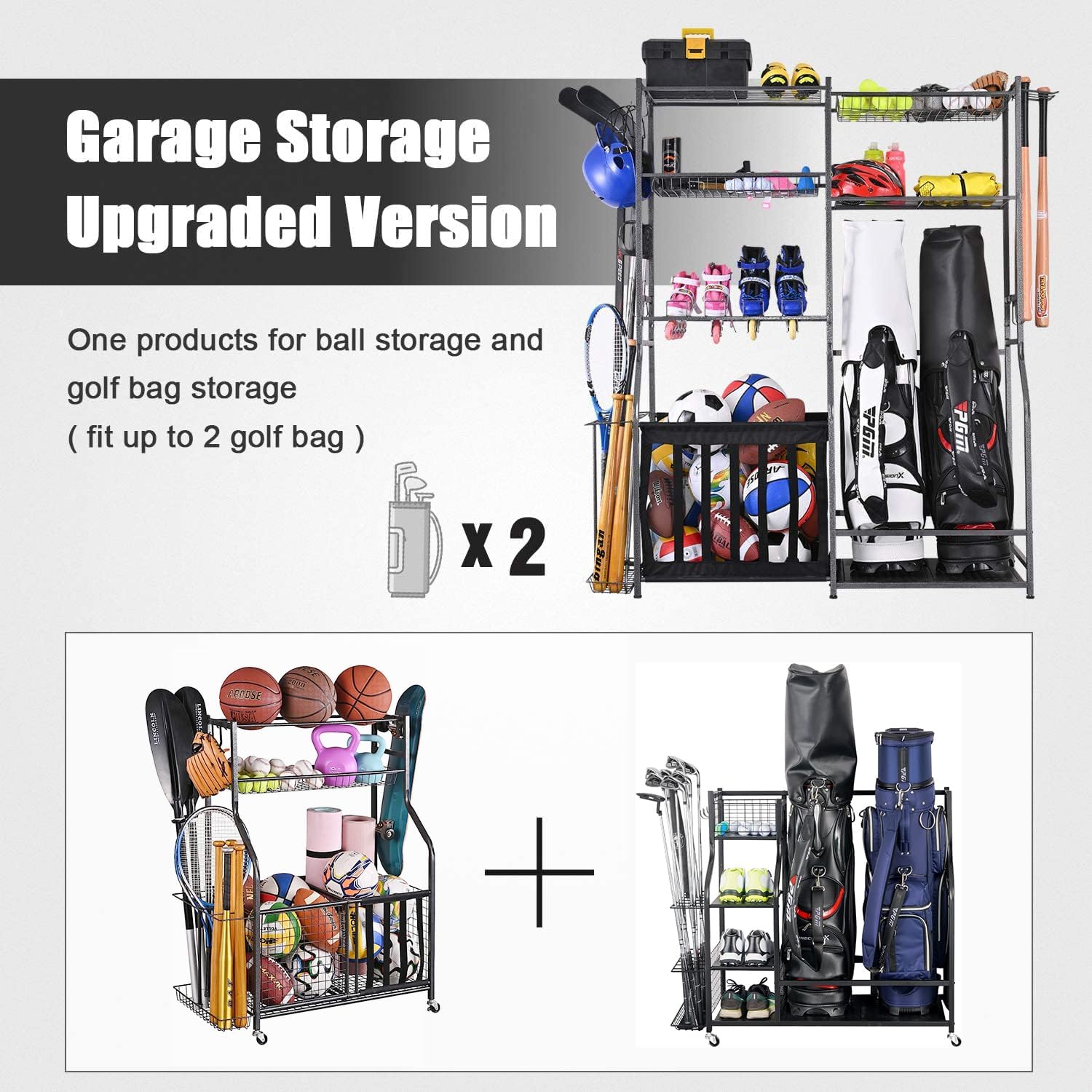 Стойка для хранения спортивног – обзор и цена Golf Equipment Garage Organizer