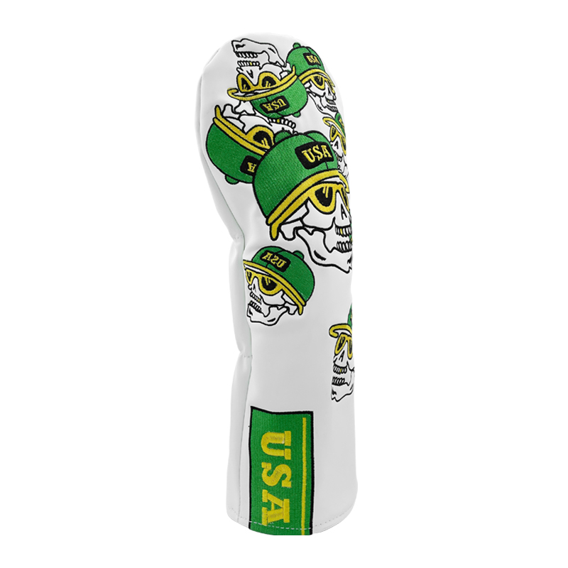 Белые кожаные чехлы для гольф- – обзор и цена Headcover Driver