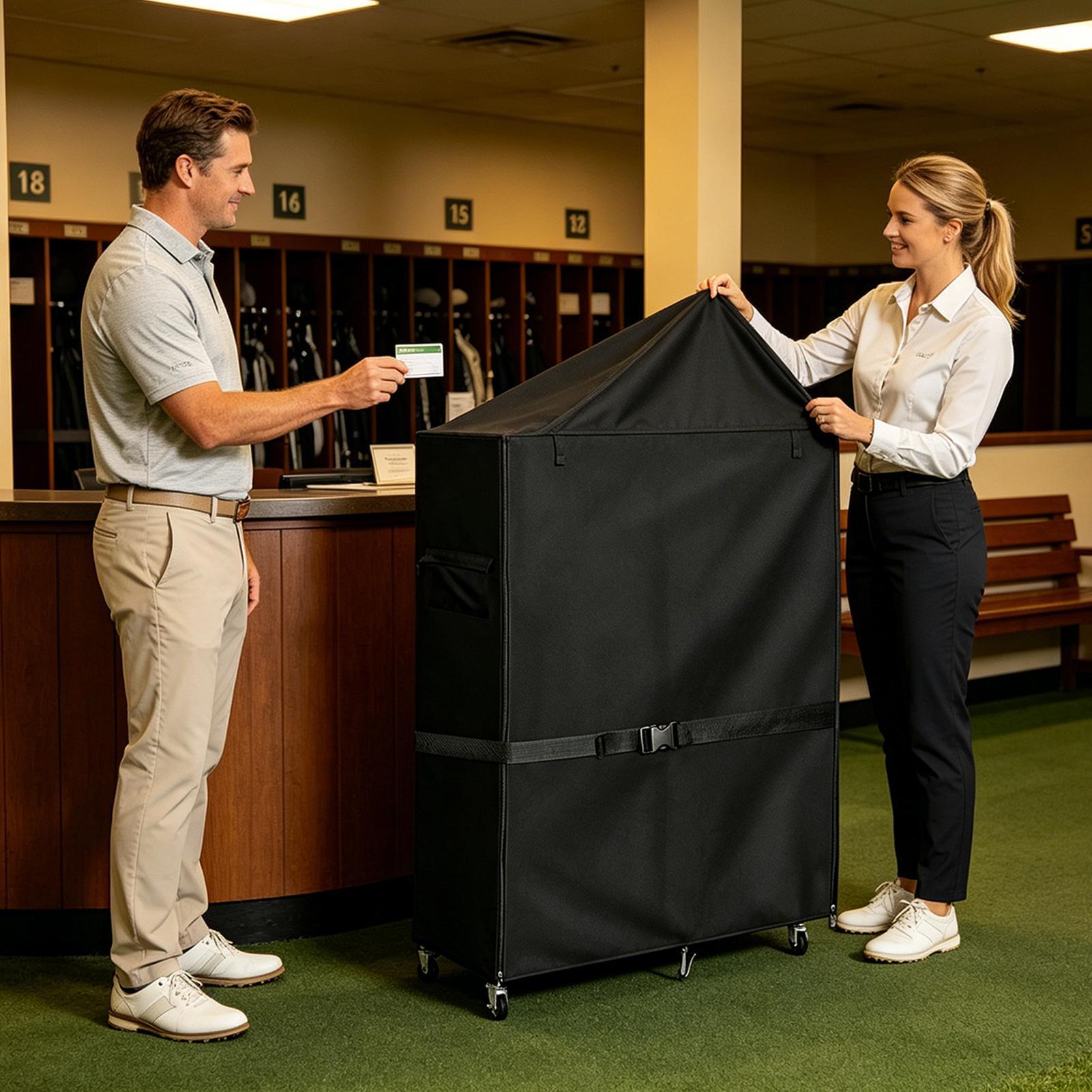 Чехол-подставка для гольф-сумк – обзор и цена Golf Equipment Garage Organizer