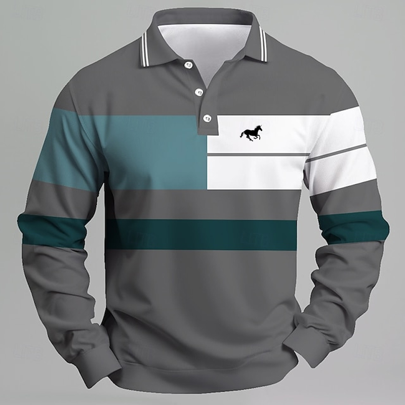 Мужская полосатая рубашка-поло – обзор и цена Golf Equipment For Sale